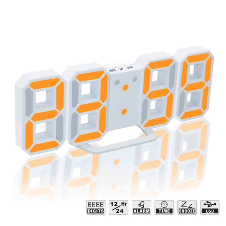 Home Decor Digital 3D LED Wall Watch Table Clock